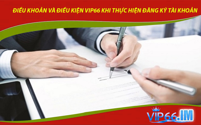 Điều Khoản Và Điều Kiện Từ VIP66 Khi Thực Hiện Đăng Ký Tài Khoản