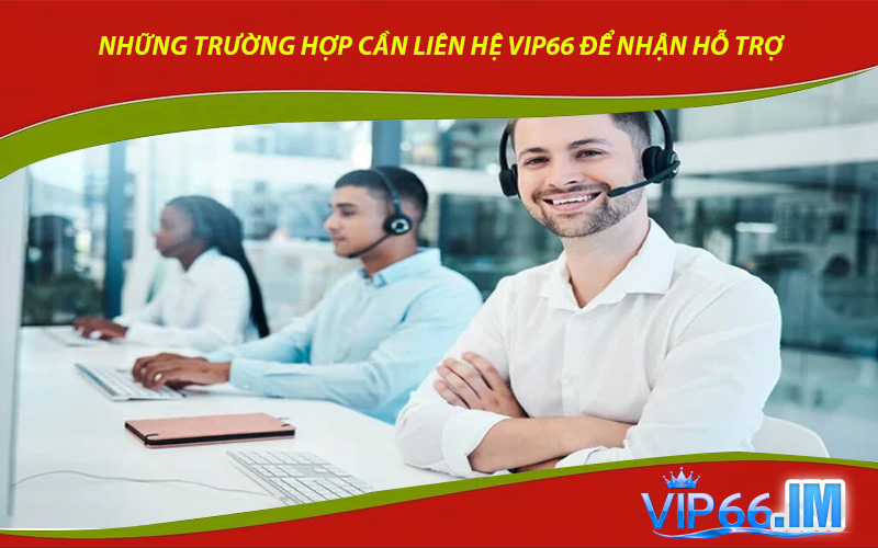 Những Trường Hợp Cần Liên Hệ VIP66 Để Nhận Hỗ Trợ