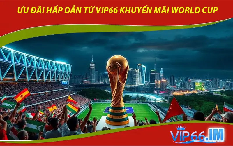 Ưu đãi hấp dẫn từ VIP66 khuyến mãi World Cup